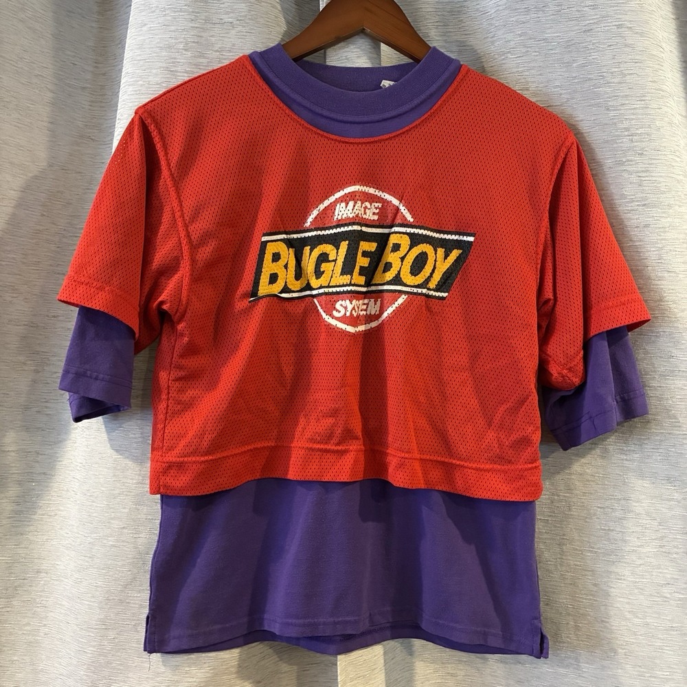 Vintage Bugle Boy Youth Size 16-18 Shirt‎ Image System